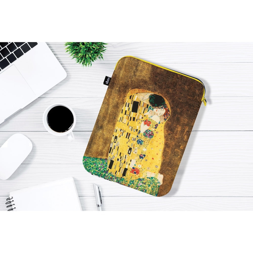 LOQI Klimt Kiss Recycled Laptop Sleeve