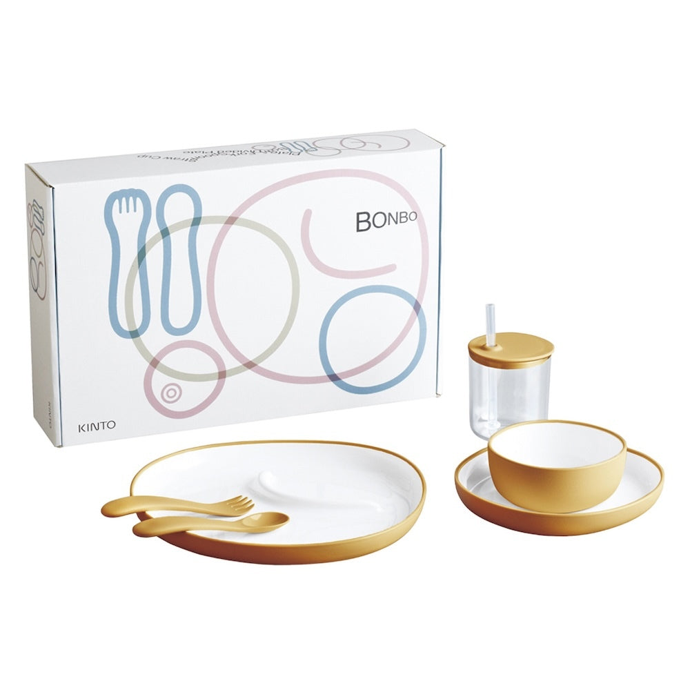 Kinto BONBO Children's Tableware Set of 6 - Yellow