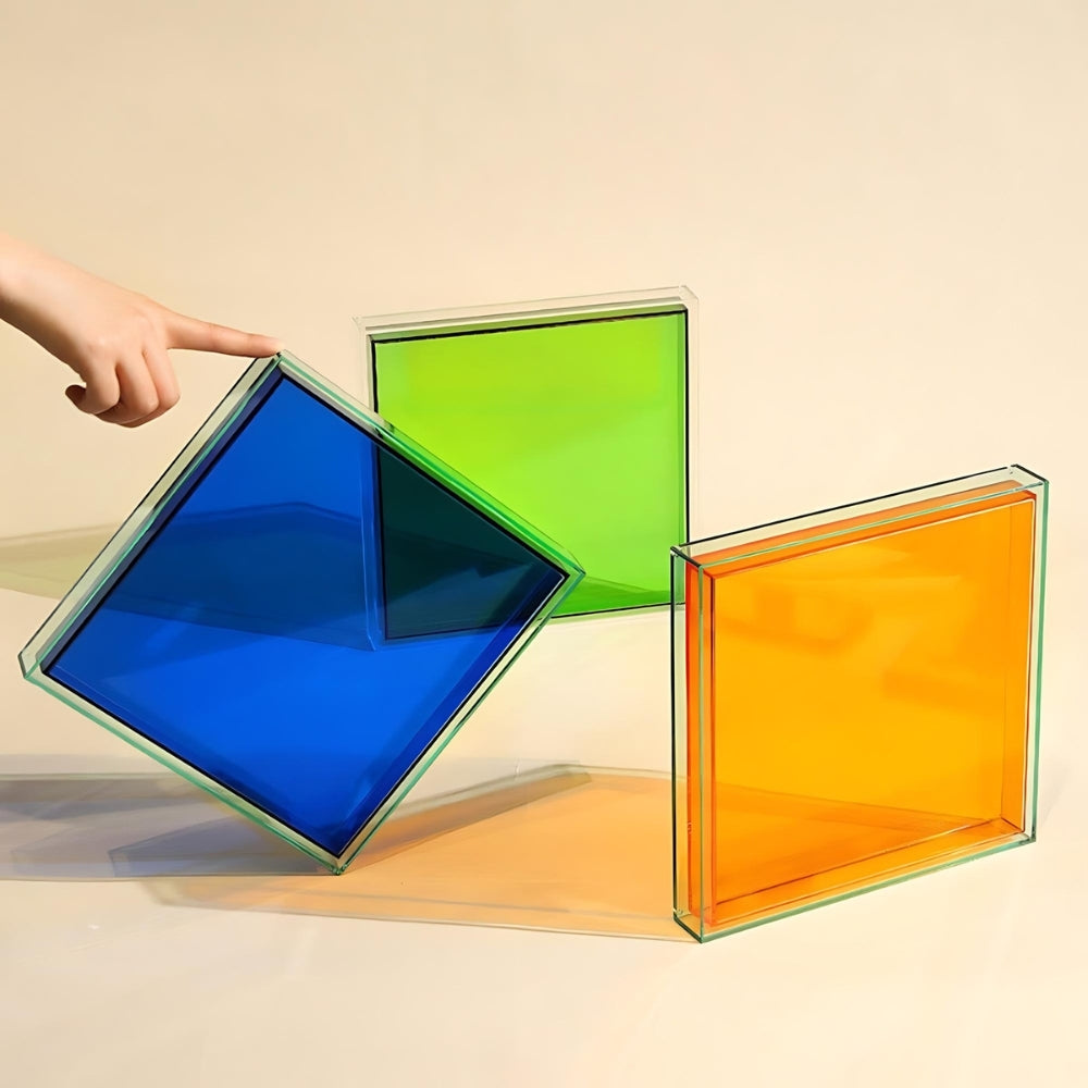 Dazzling Colourful Acrylic Tray 25cm