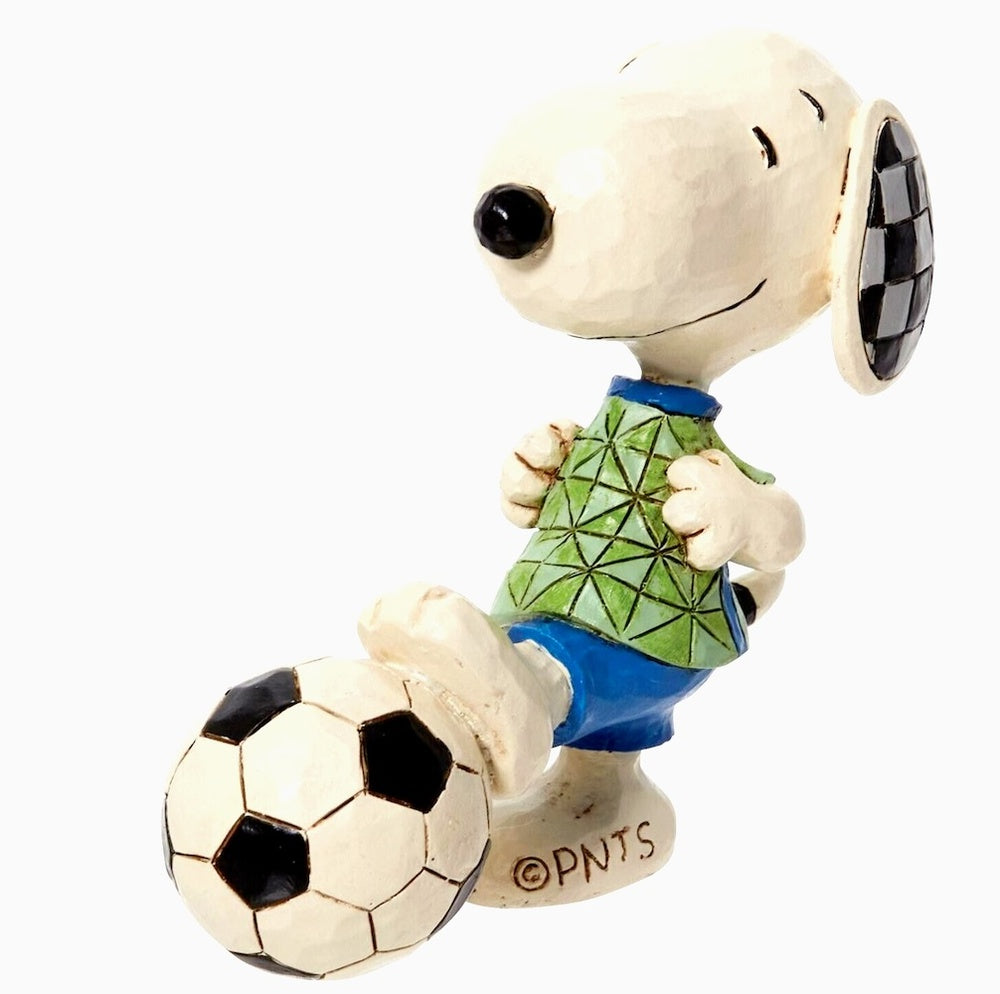 Peanuts by Jim Shore Mini Snoopy Soccer 9cm
