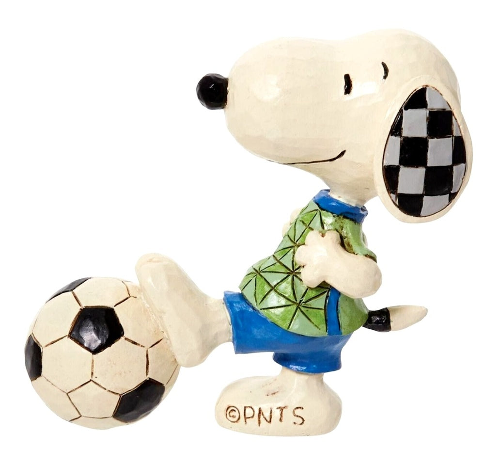 Peanuts by Jim Shore Mini Snoopy Soccer 9cm