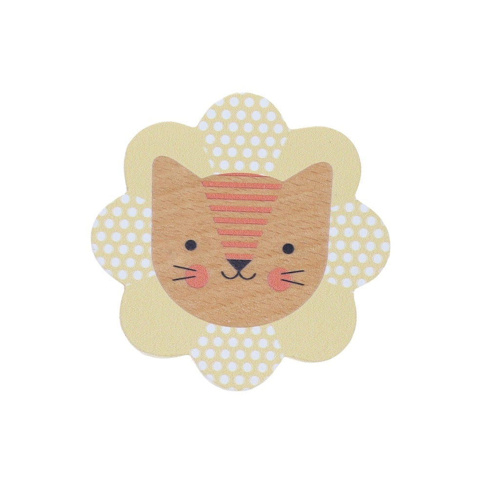 Petit Collage Lion Rattle