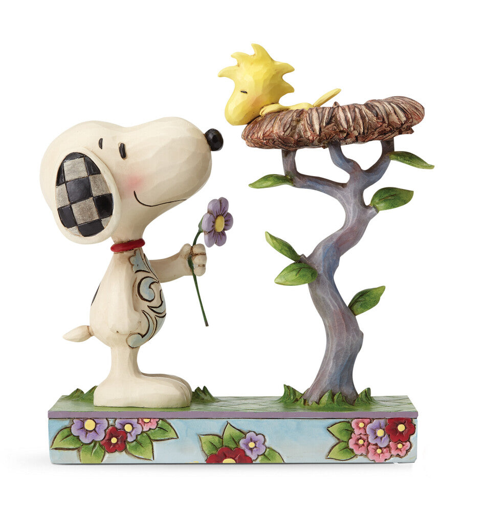 Peanuts by Jim Shore Snoopy with Woodstock in Nest 17cm