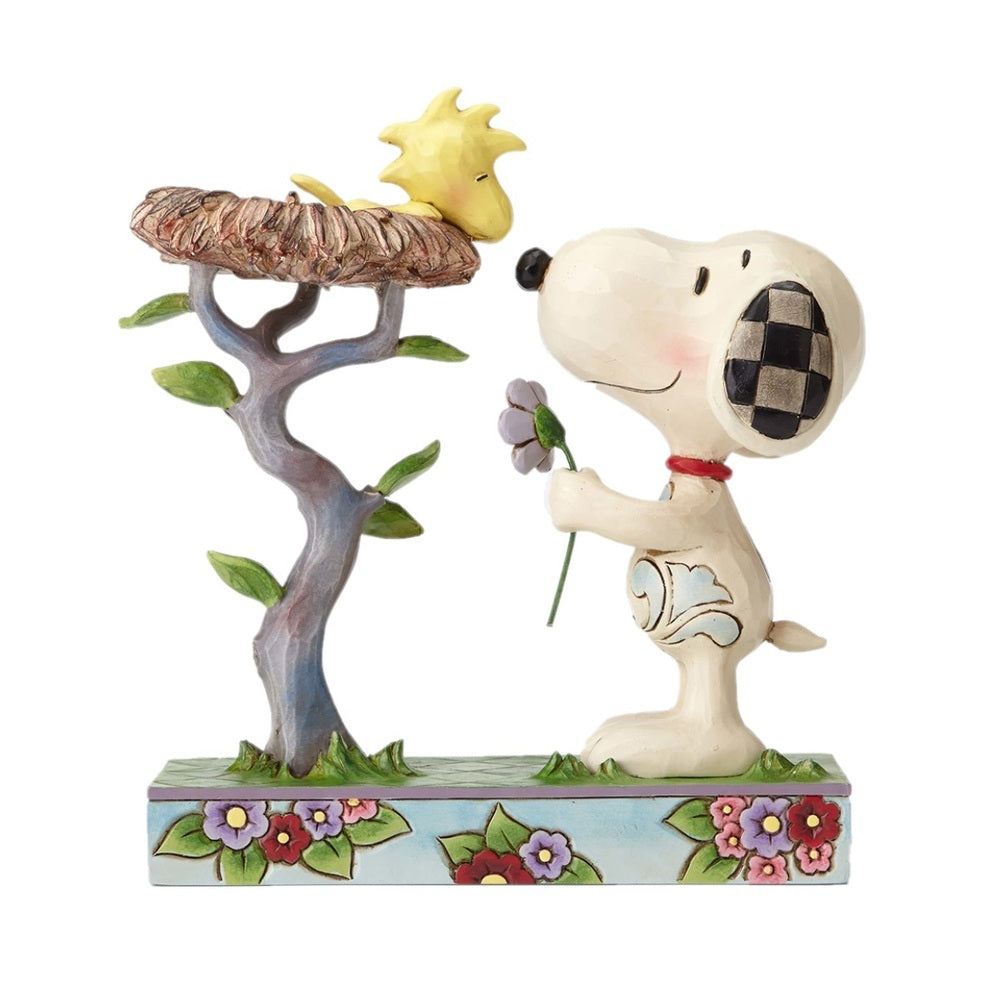 Peanuts by Jim Shore Snoopy with Woodstock in Nest 17cm