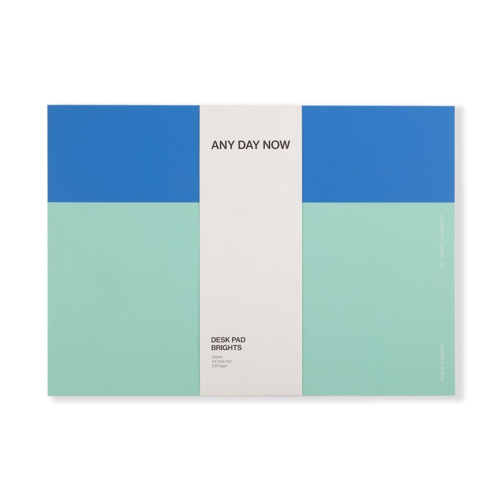 Any Day Now Soft Touch Desk Pad Weekly A4