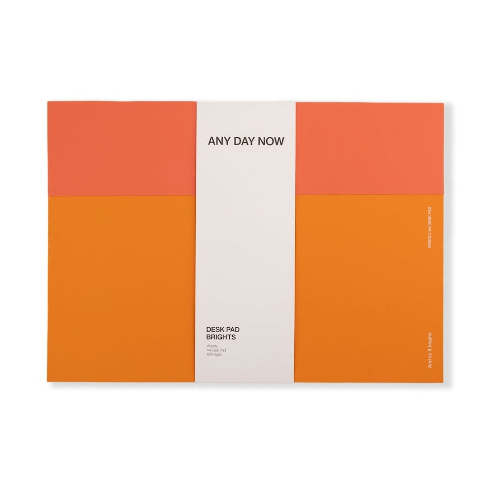 Any Day Now Soft Touch Desk Pad Weekly A4