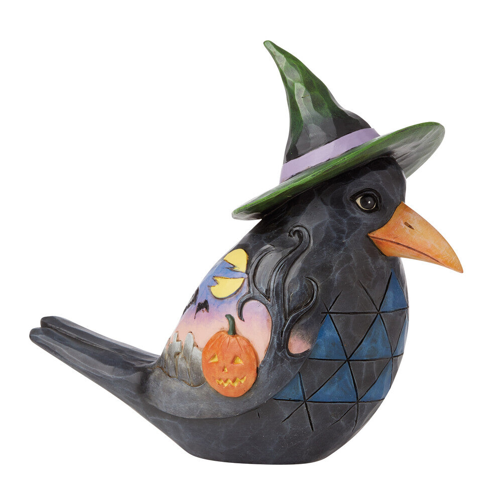 Heartwood Creek Pint Sized Halloween Crow 12.5cm