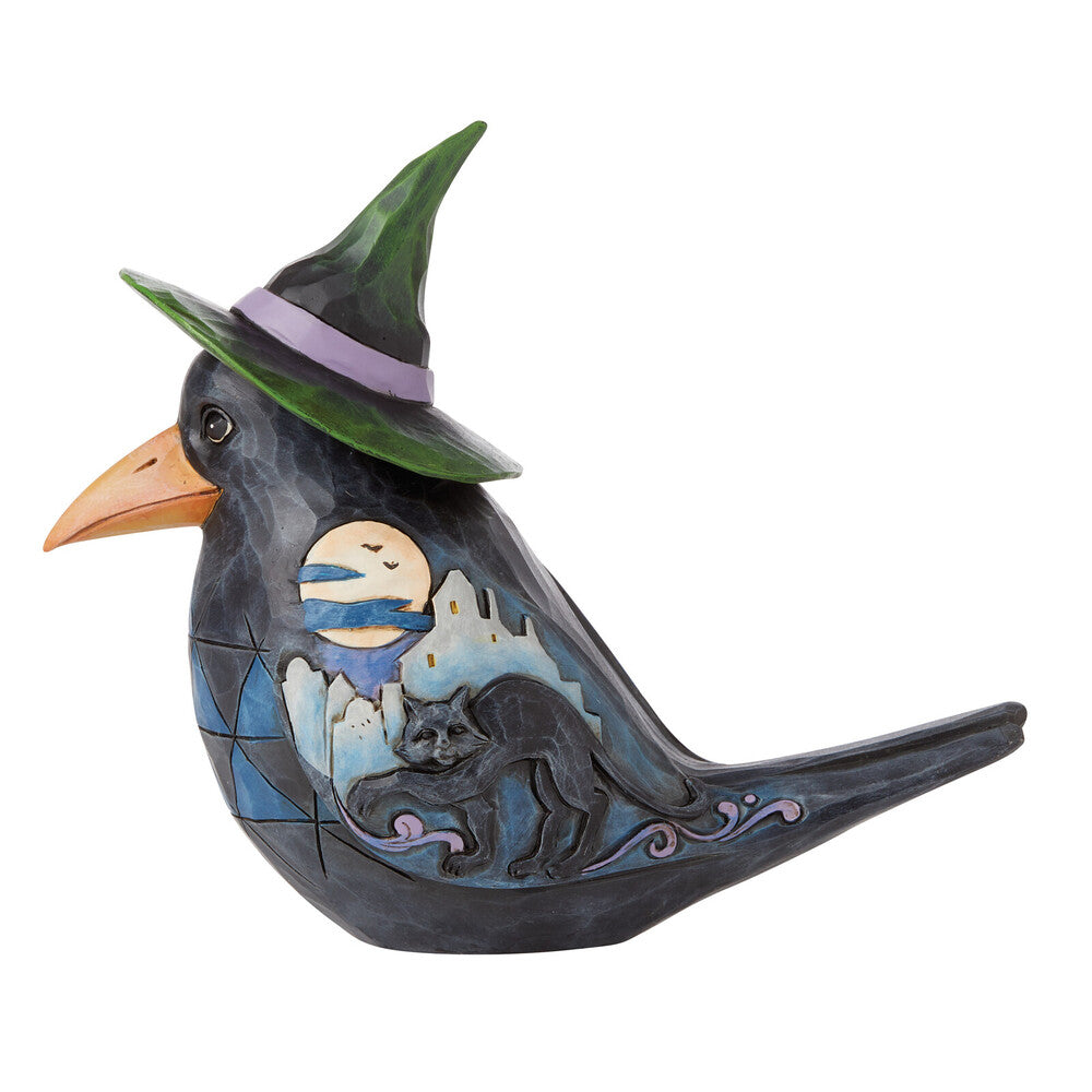 Heartwood Creek Pint Sized Halloween Crow 12.5cm