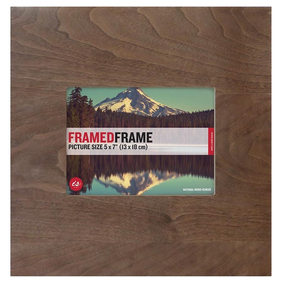 IS Gift Warm Wooden Photo Frame 5x7"