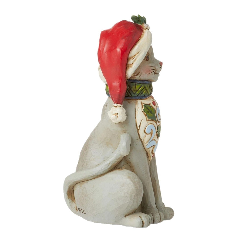 Heartwood Creek Mini Christmas Cat 9.5cm