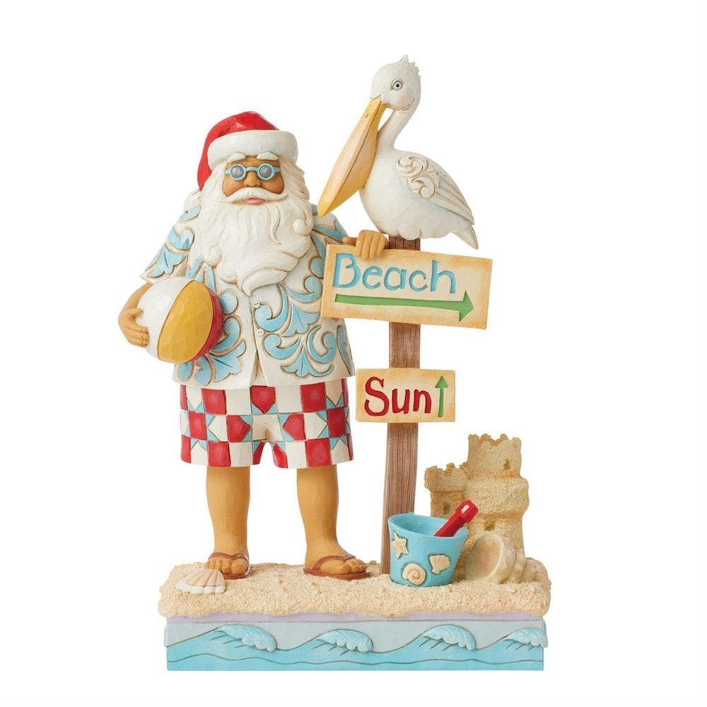 Heartwood Creek Coastal Santa with Signs