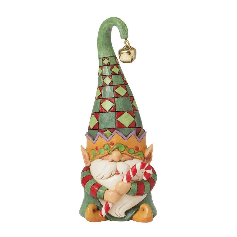 Heartwood Creek Gnome Elf Holding Candy Cane