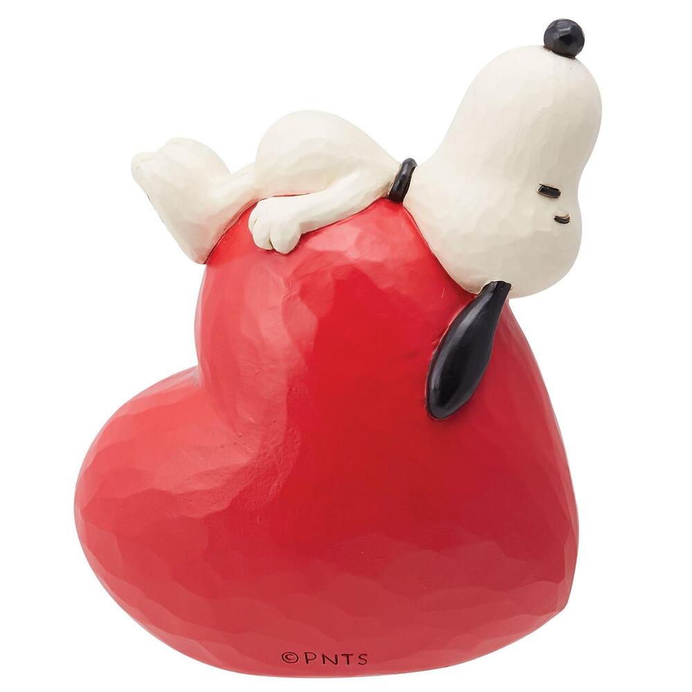 Peanuts by Jim Shore Snoopy Laying On Heart