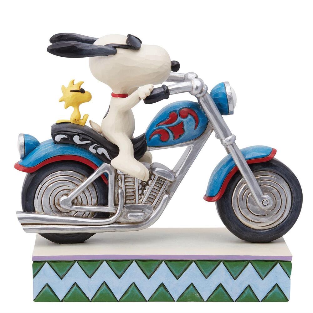 Peanuts by Jim Shore Snoopy Riding Motorcycle
