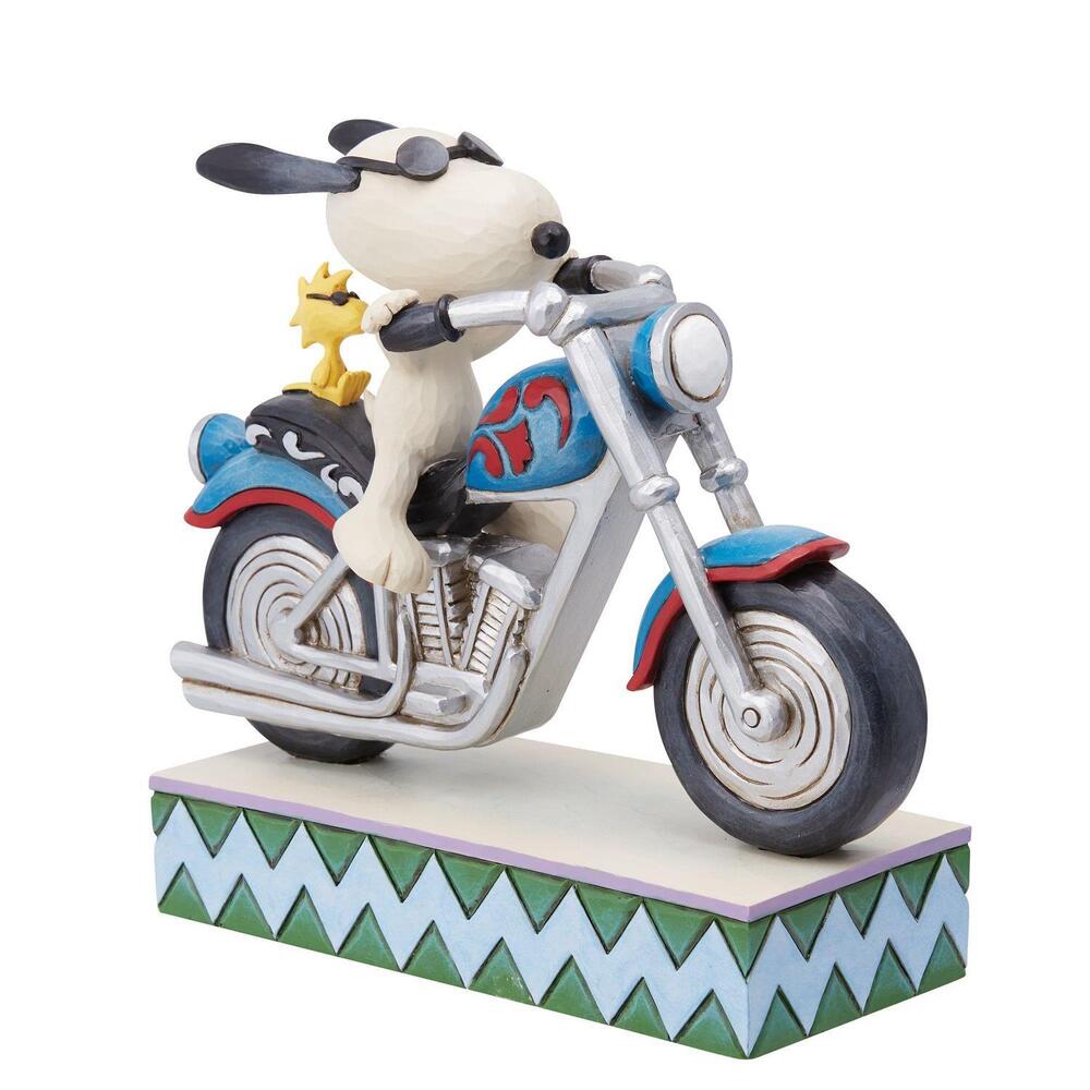 Peanuts by Jim Shore Snoopy Riding Motorcycle