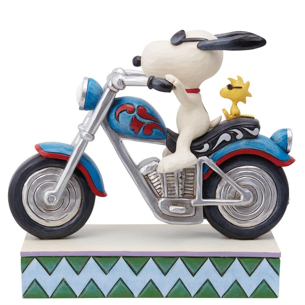 Peanuts by Jim Shore Snoopy Riding Motorcycle