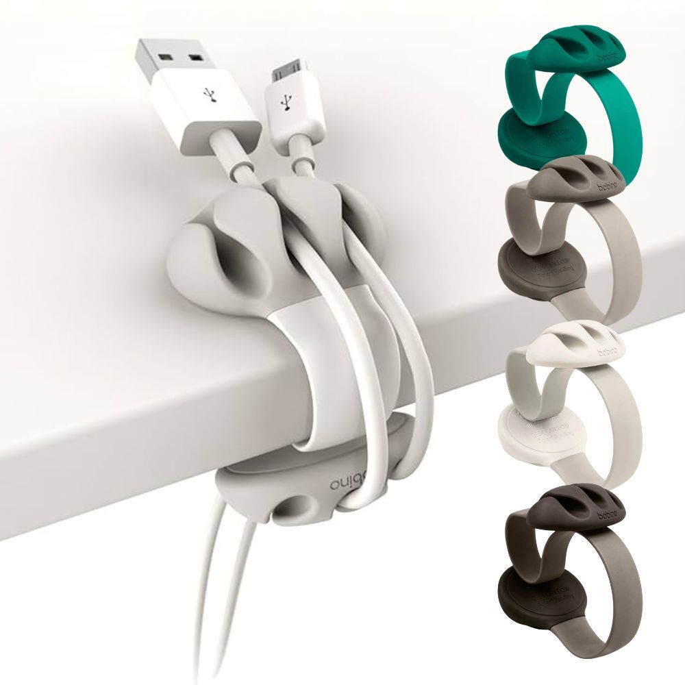 Bobino Desk Cable Clip (Set of 2) Assorted