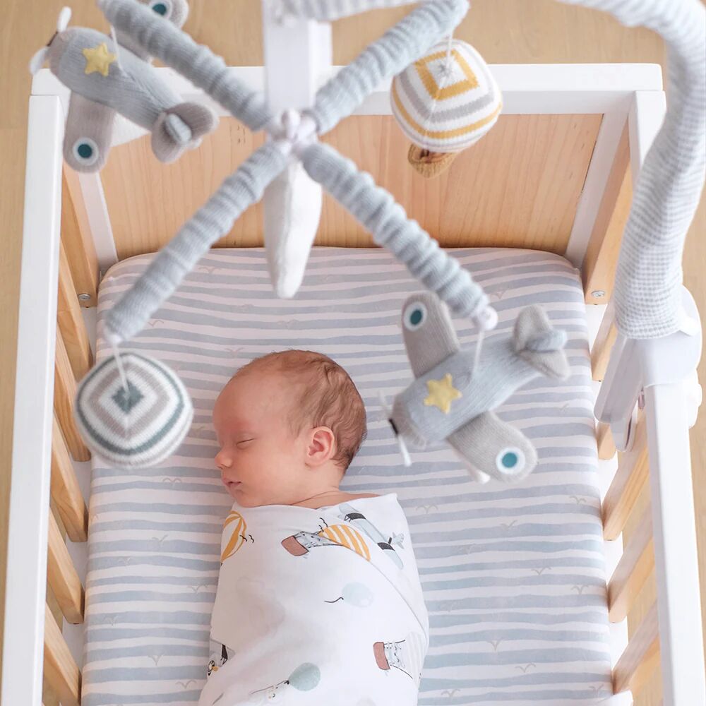 Living Textiles Up Up & Away Musical Mobile Set