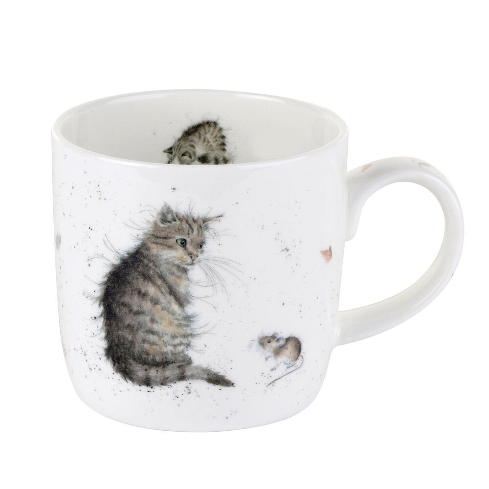 Royal Worcester Wrendale Designs Mug - Cat and Mouse
