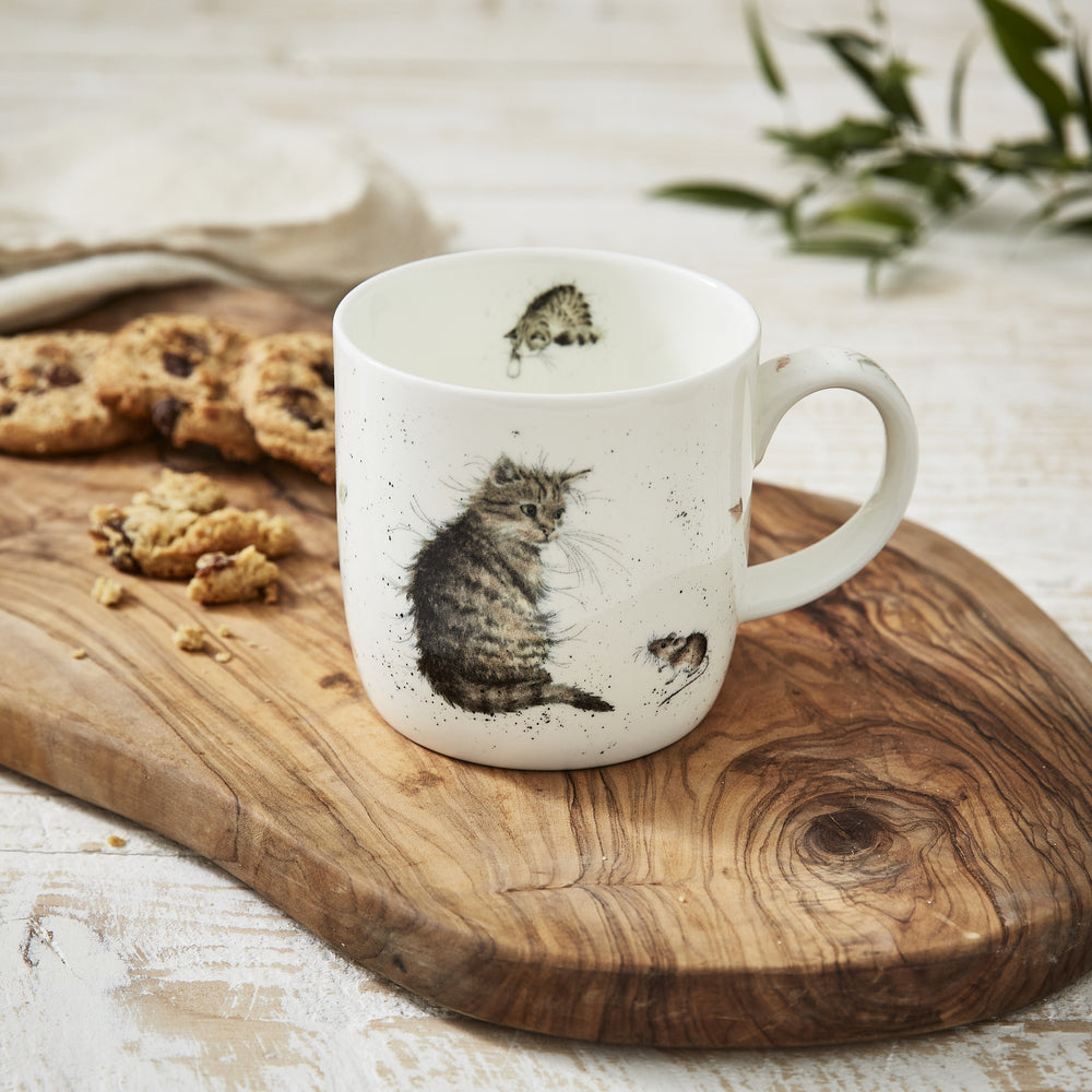 Royal Worcester Wrendale Designs Mug - Cat and Mouse