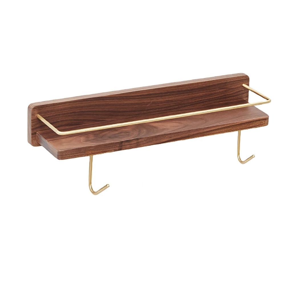 Oliver Walnut Wall Mount Dyson Air Wrap Holder 30cm