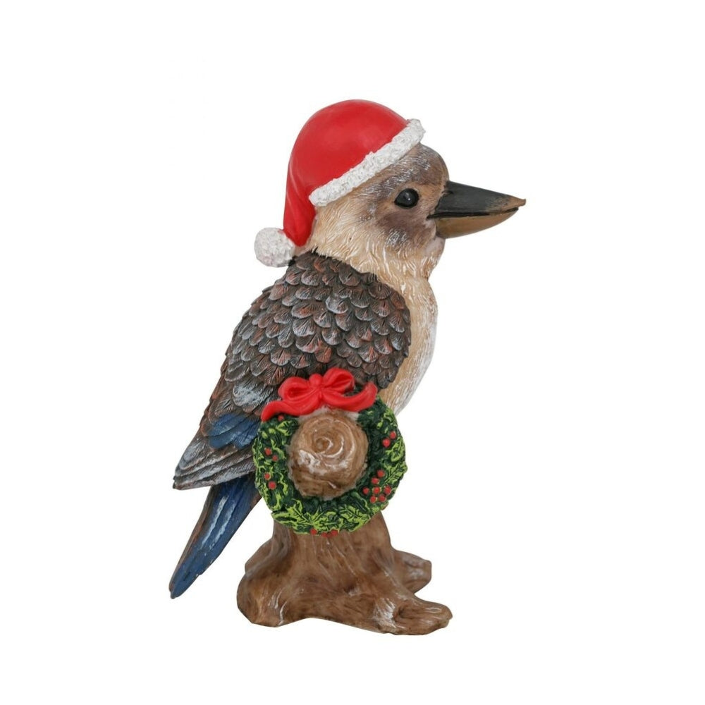 Australiana Kookaburra with Wreath Christmas Figure 13cm