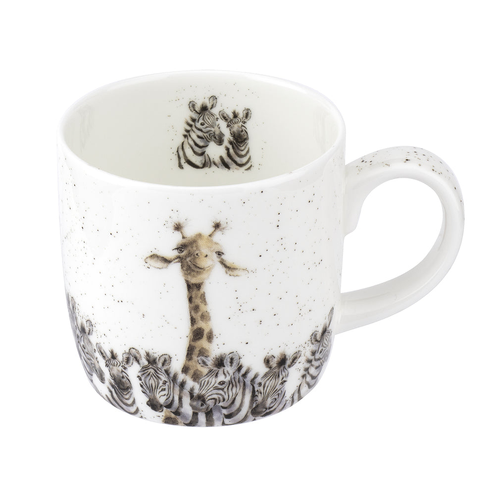 Royal Worcester Wrendale Designs Mug - Zebra & Giraffe