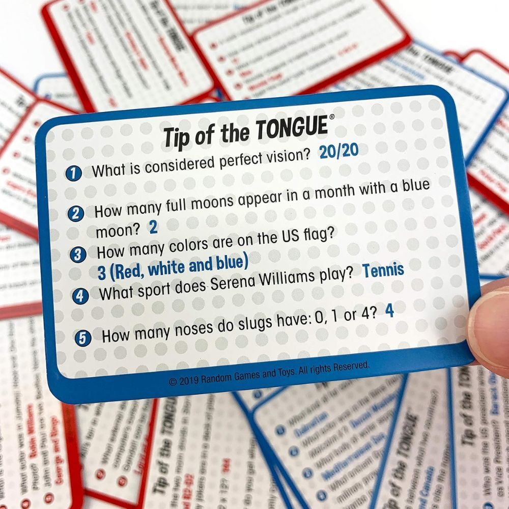 University Games Tip of the Tongue Trivia Game