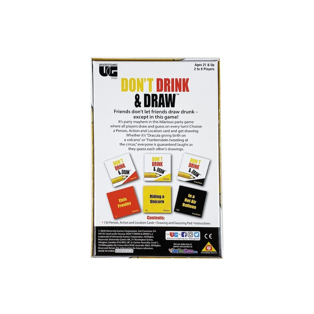 University Games Don't Drink and Draw