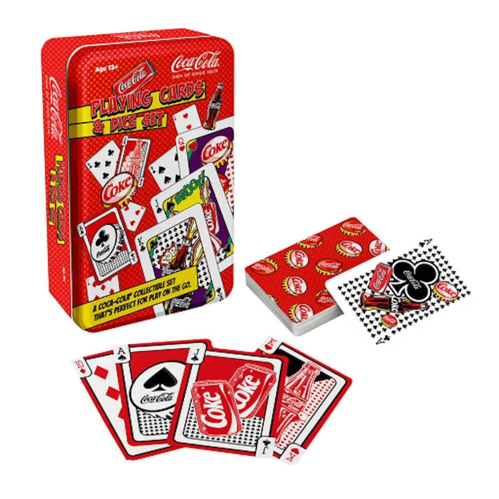Coca-Cola Playing Cards & Dice Tin Set
