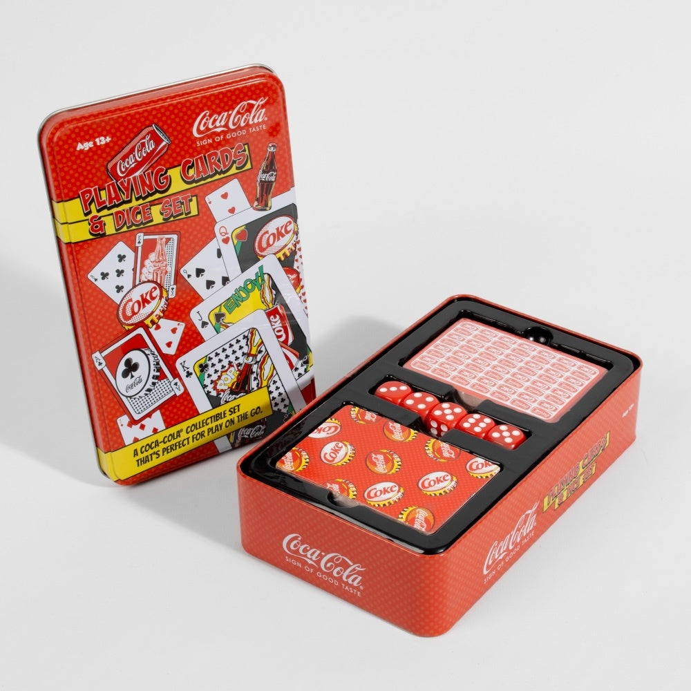 Coca-Cola Playing Cards & Dice Tin Set