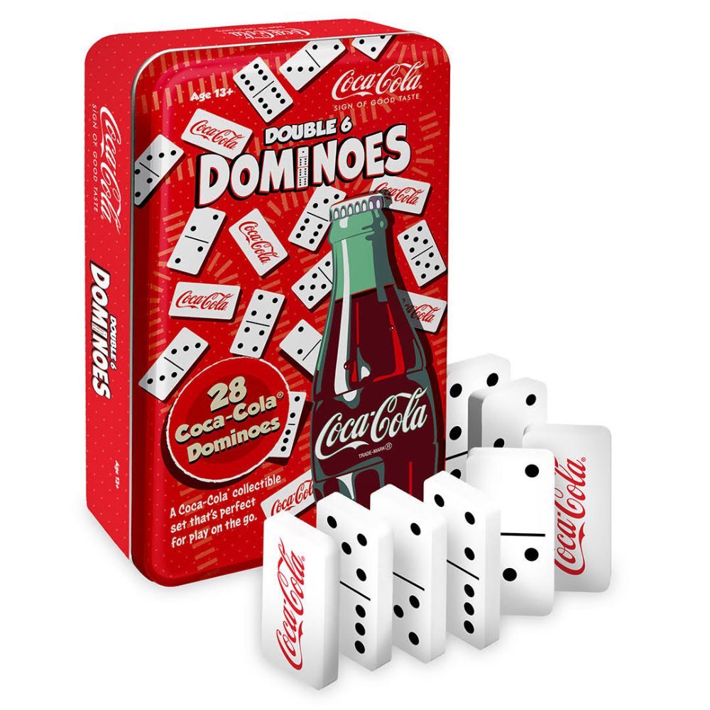 Coca-Cola Double 6 Dominoes Tin
