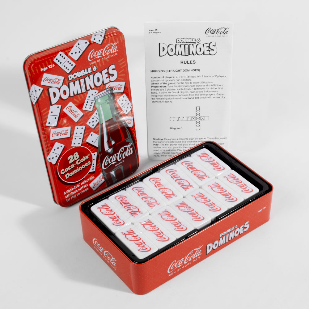 Coca-Cola Double 6 Dominoes Tin