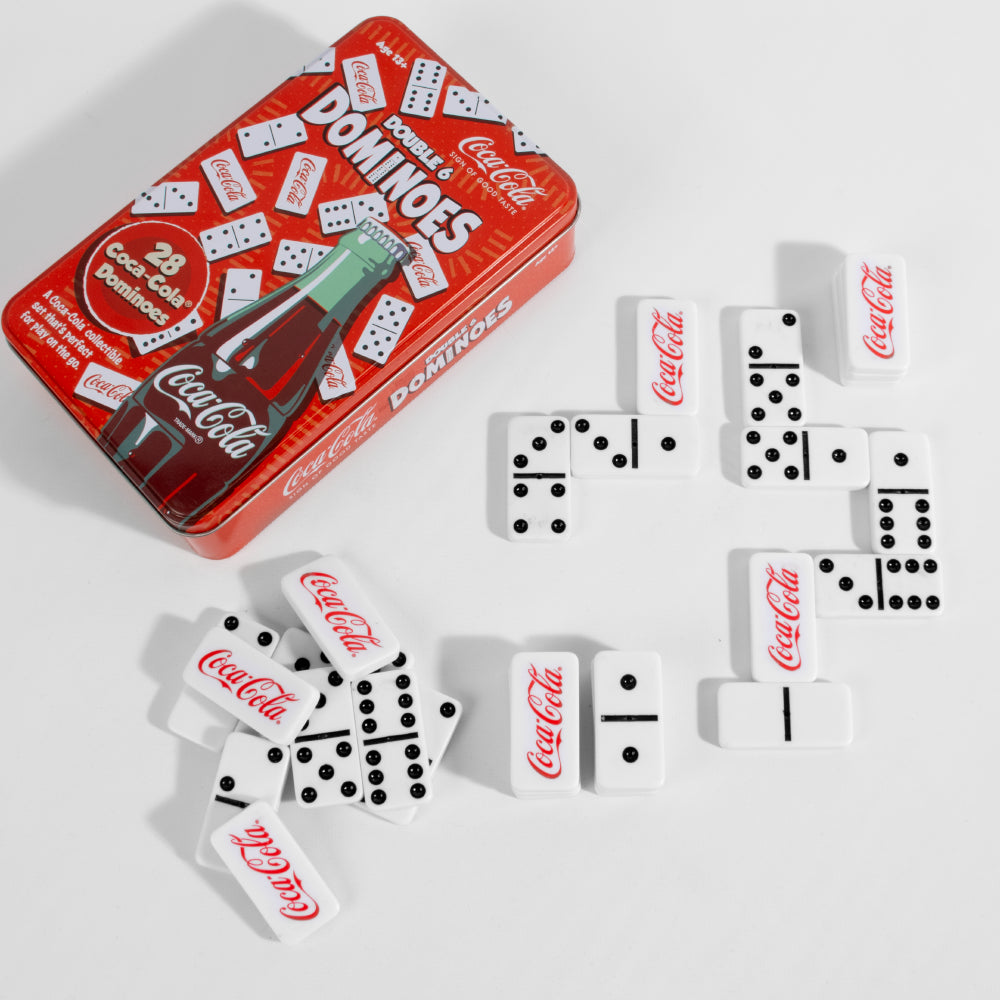 Coca-Cola Double 6 Dominoes Tin