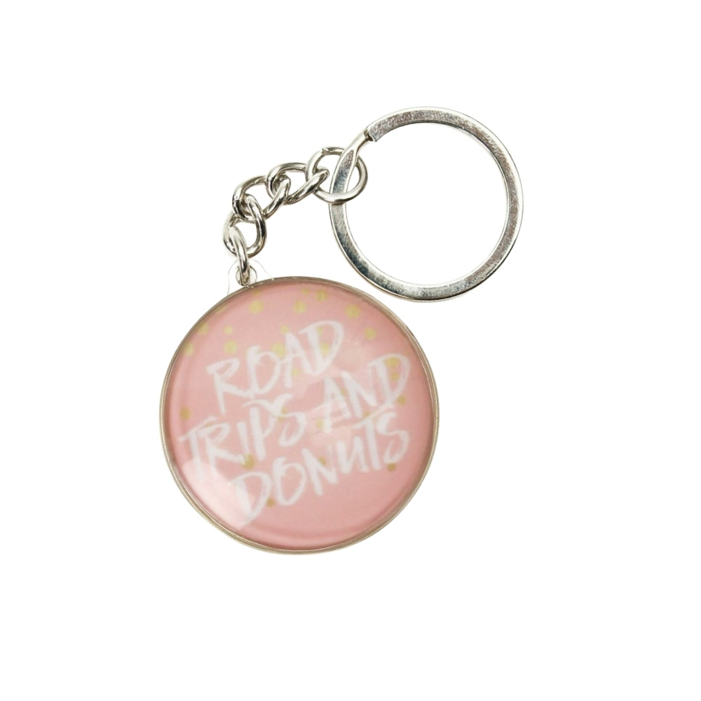 Pastel Dream Inspirational Quote Glass Domed Keyrings (Set of 3)