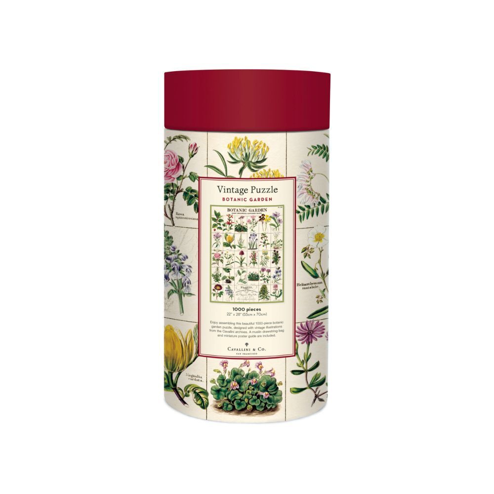 Cavallini Vintage Puzzle Botanic Garden 1000 Piece