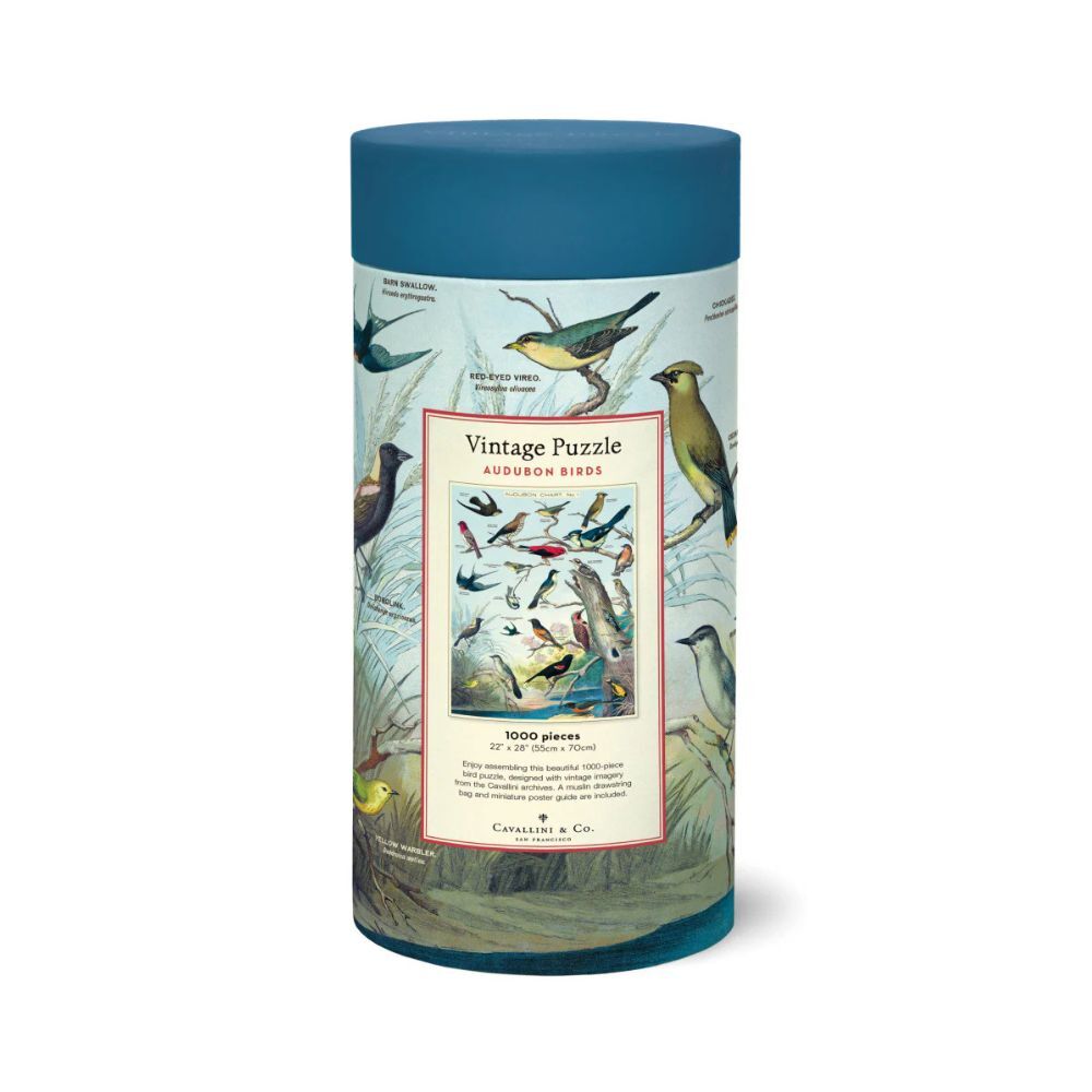 Cavallini Vintage Puzzle Audubon Birds 1000 Piece