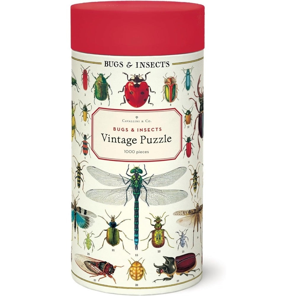 Cavallini Vintage Puzzle Bugs & Insects 1000 Piece