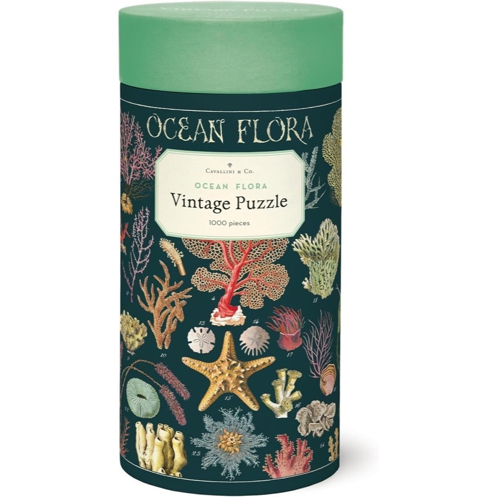 Cavallini Vintage Puzzle Ocean Flora 1000 Piece