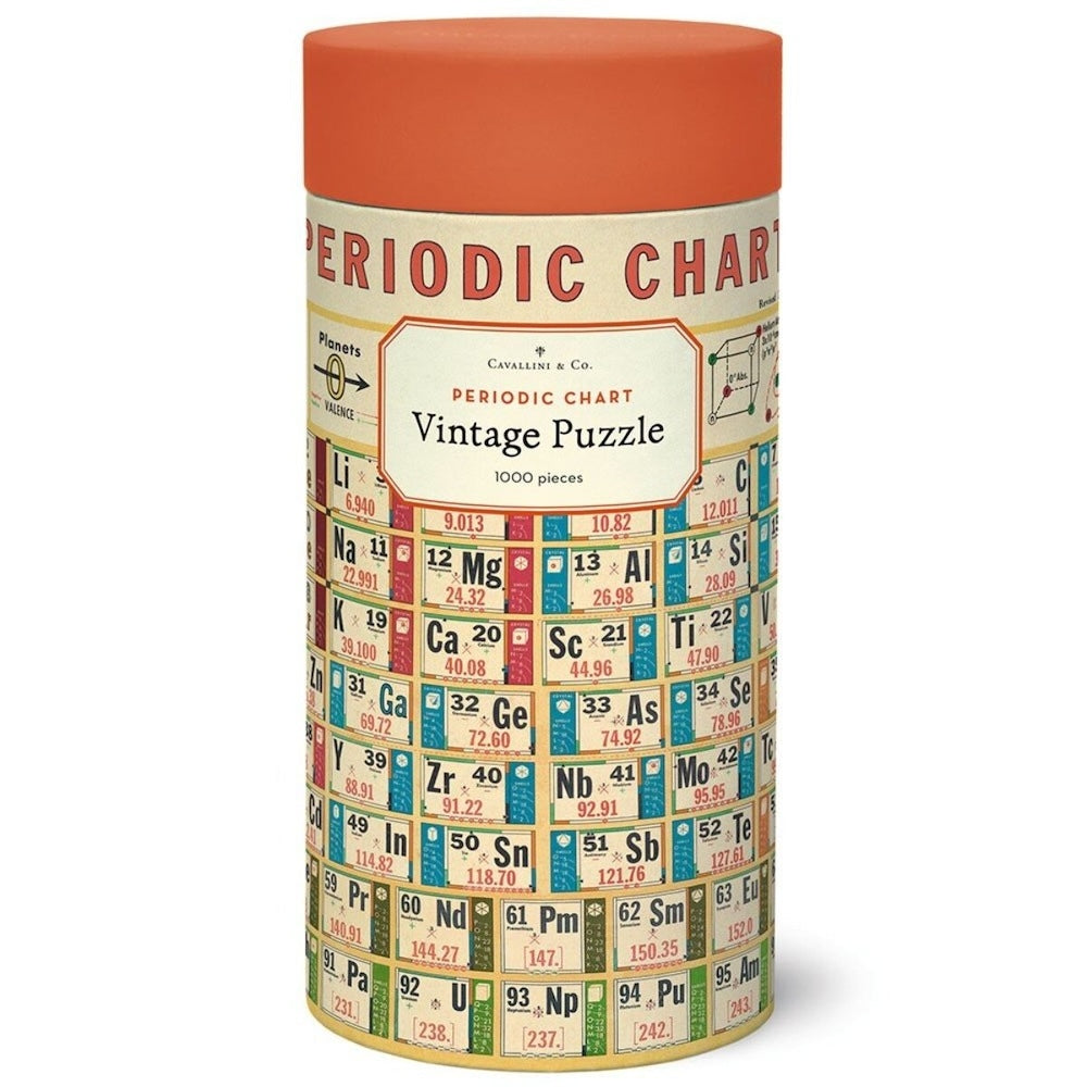 Cavallini Vintage Puzzle Periodic Chart 1000 Piece