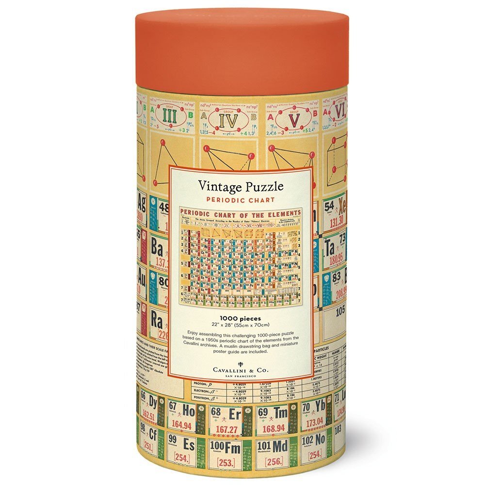 Cavallini Vintage Puzzle Periodic Chart 1000 Piece