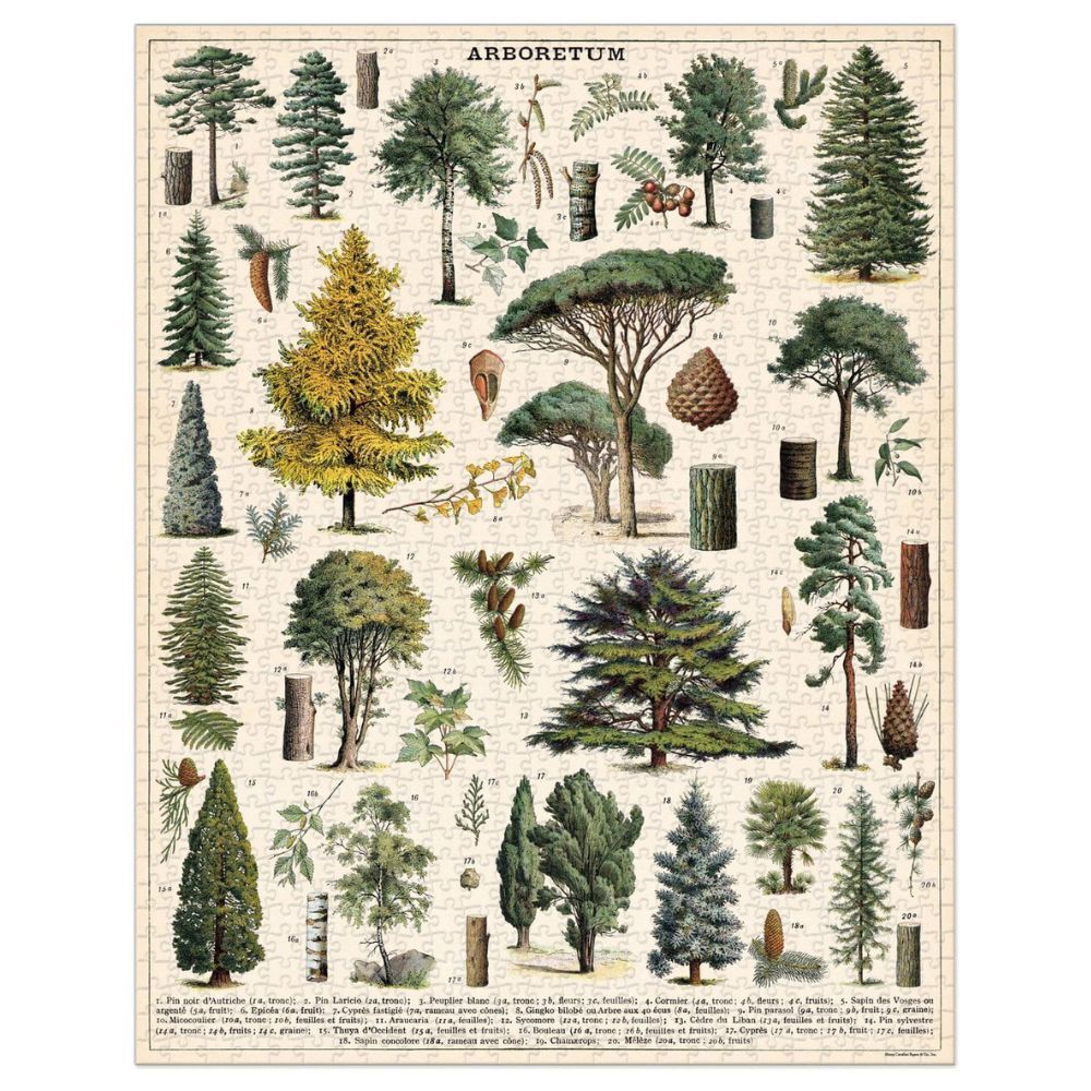 Cavallini Vintage Puzzle Arboretum 1000 Piece