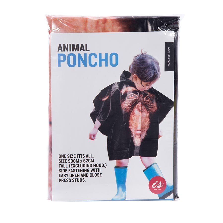 IS Gift Zoo Animal Poncho - Monkey