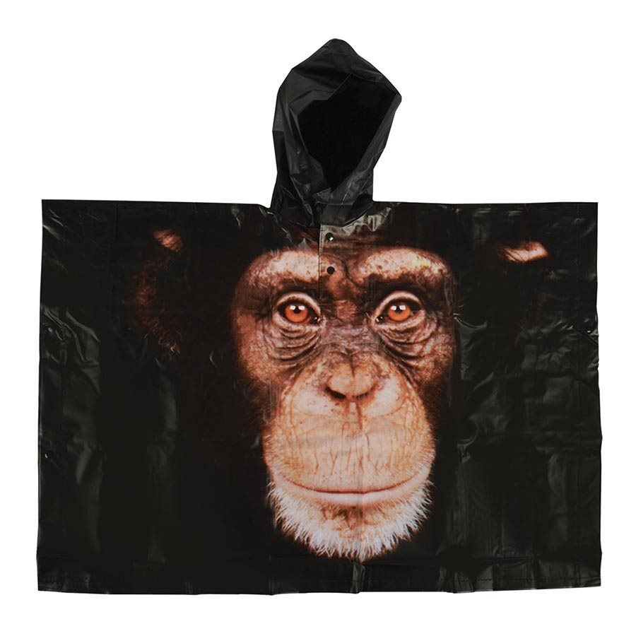 IS Gift Zoo Animal Poncho - Monkey