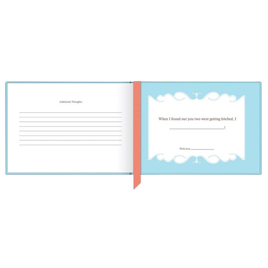 Wishes, Advice, and Happy Thoughts for Your Marriage Wedding Shower Fill in the Love Book