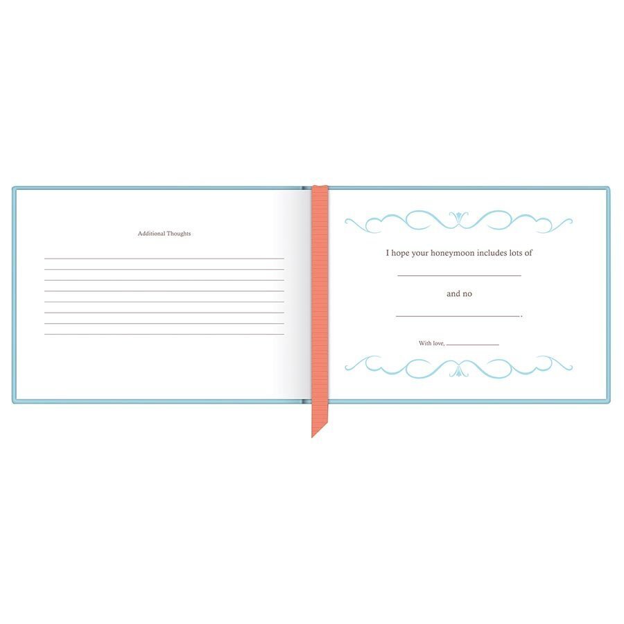Wishes, Advice, and Happy Thoughts for Your Marriage Wedding Shower Fill in the Love Book