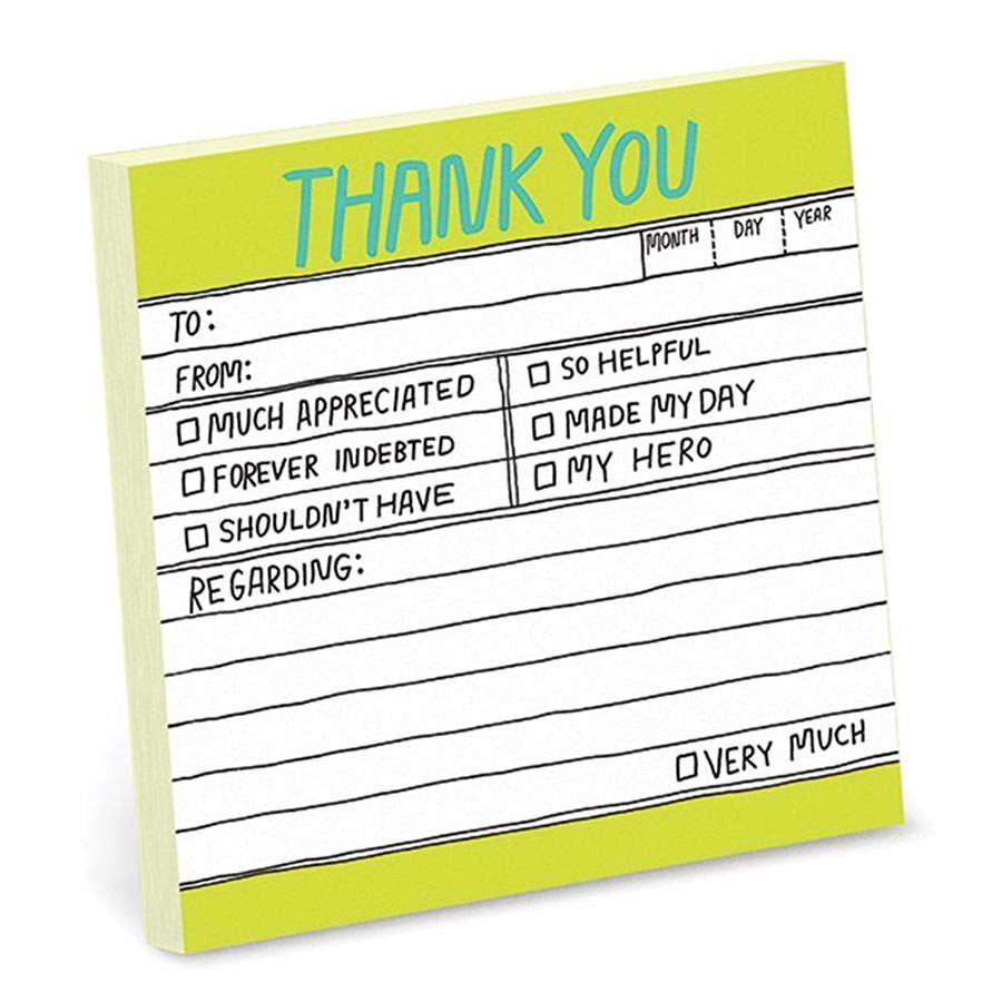 Knock Knock Cubicle Notes Hand Lettered - Thank You