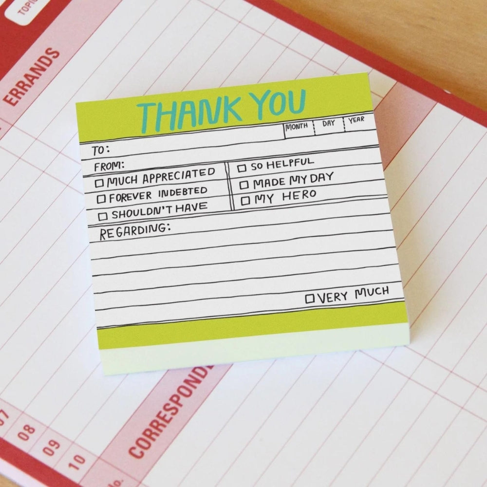 Knock Knock Cubicle Notes Hand Lettered - Thank You
