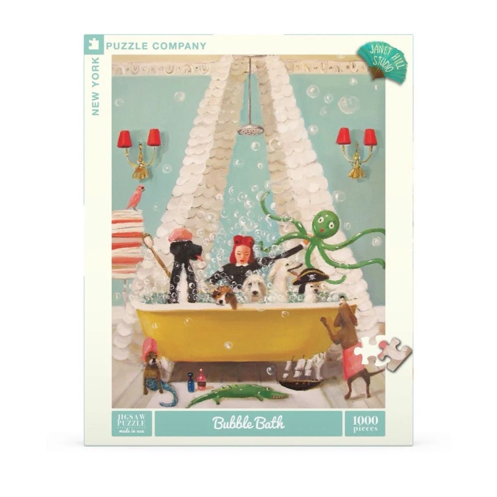 New York Puzzle Company 1000 Piece Puzzle Bubble Bath