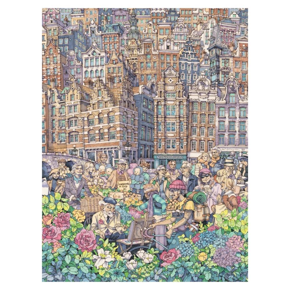 New York Puzzle Company 1000 Piece Puzzle Dam Charming City